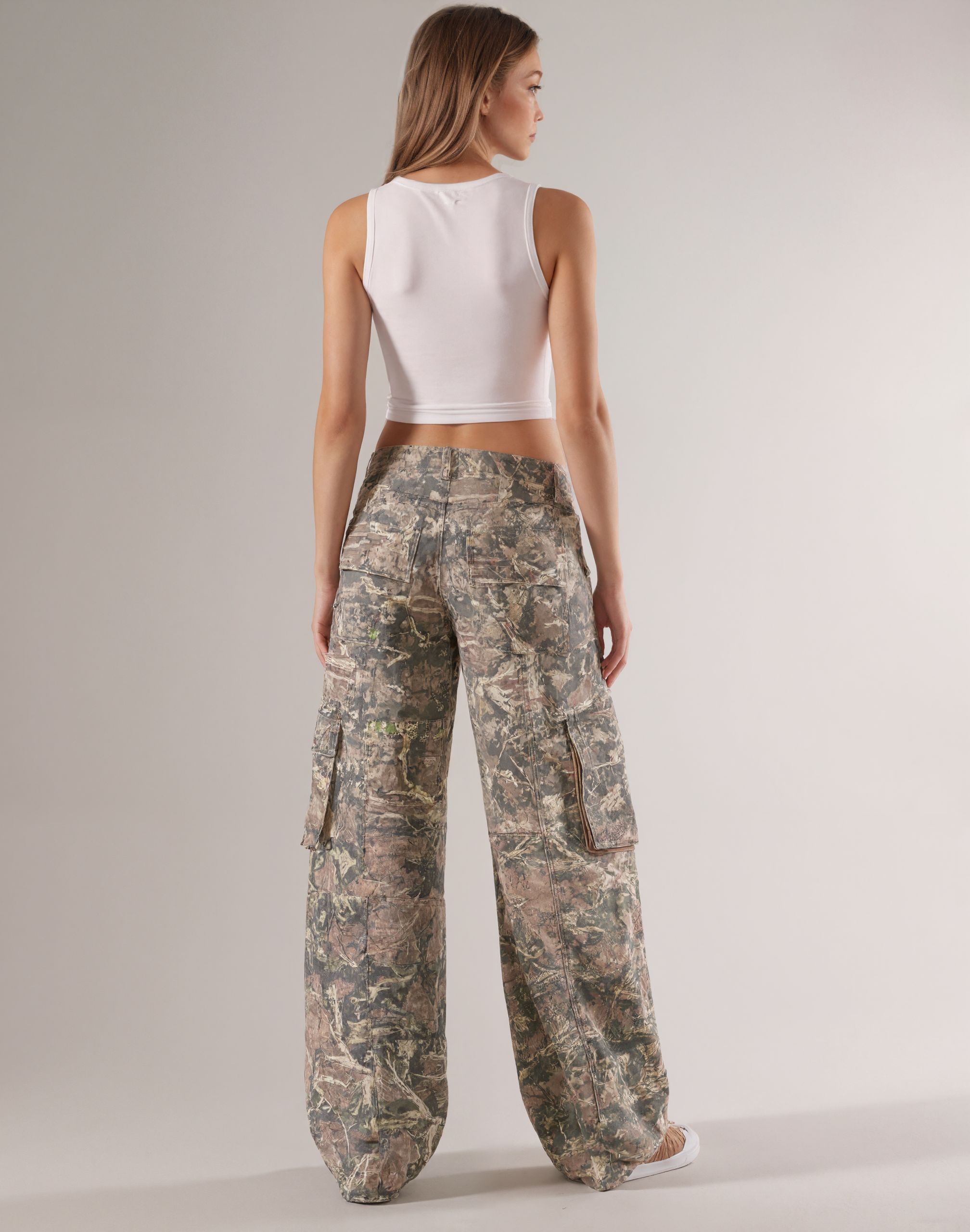 Military Camo Multi Pocket Cargo Pants