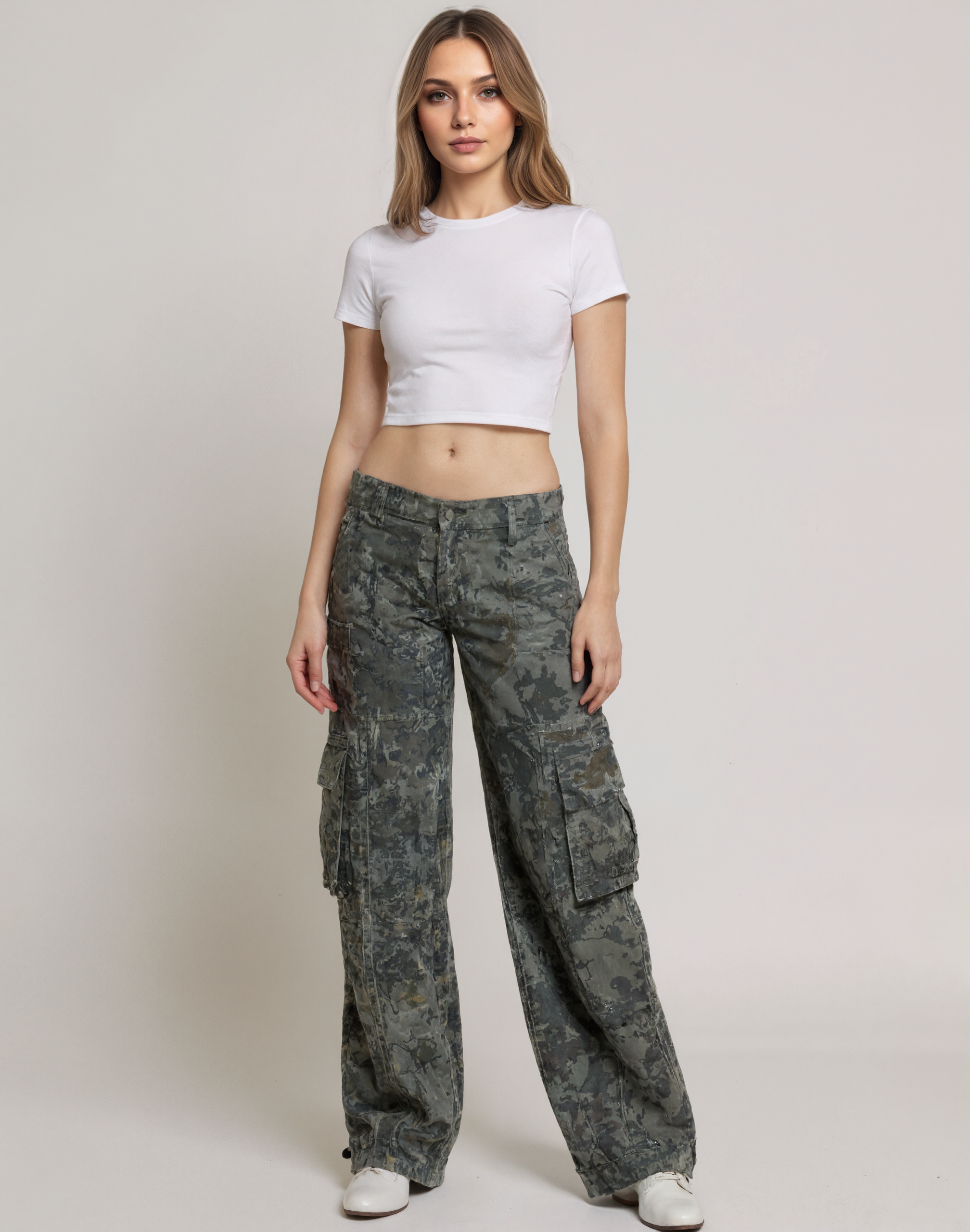 Urban Camouflage Multi Utility Cargo Pants