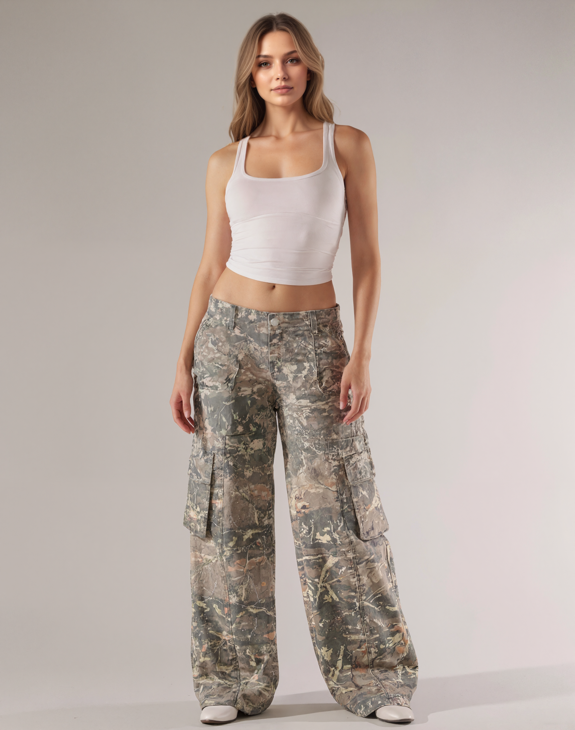 Urban Camouflage Multi Utility Cargo Pants