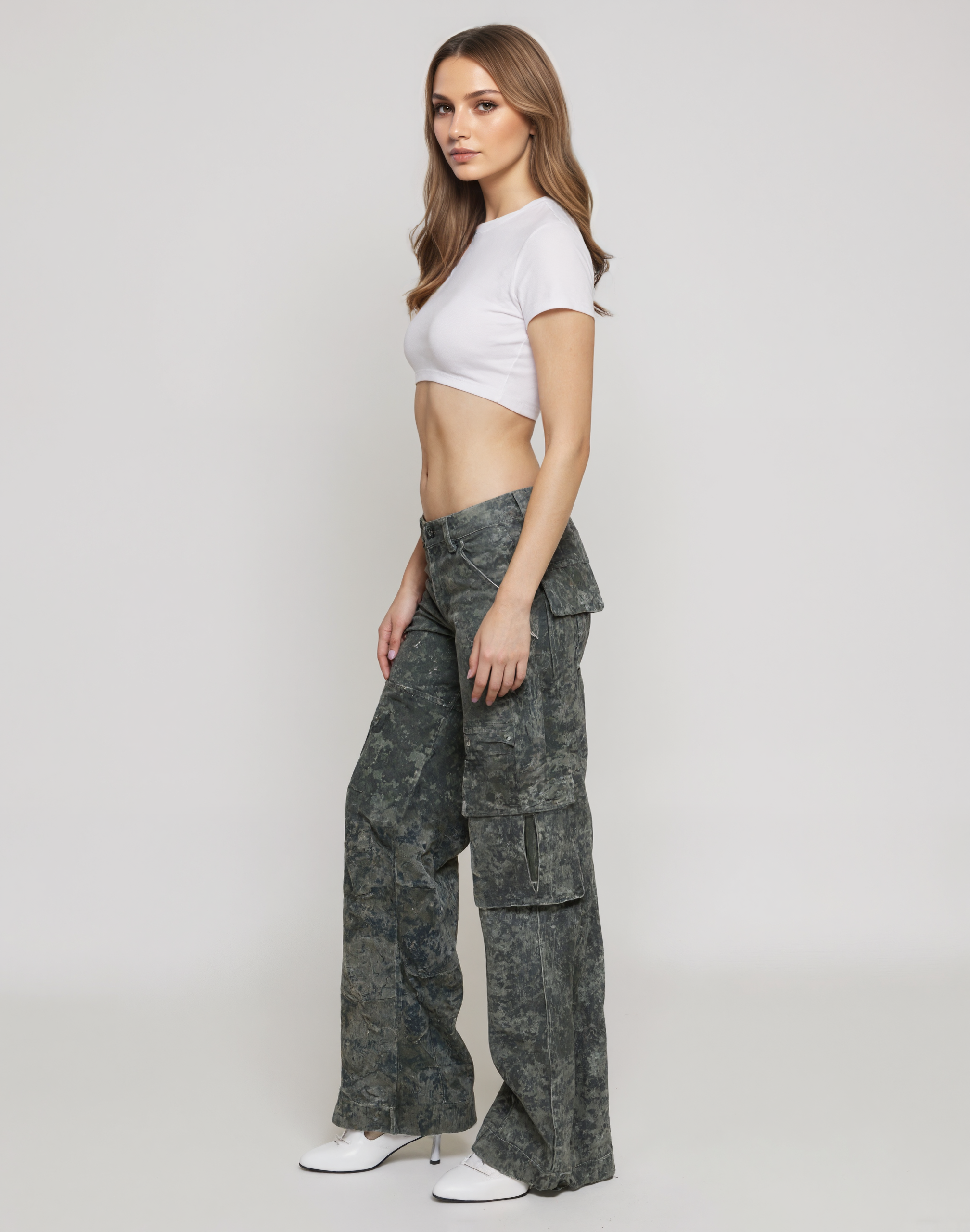 Urban Camouflage Multi Utility Cargo Pants