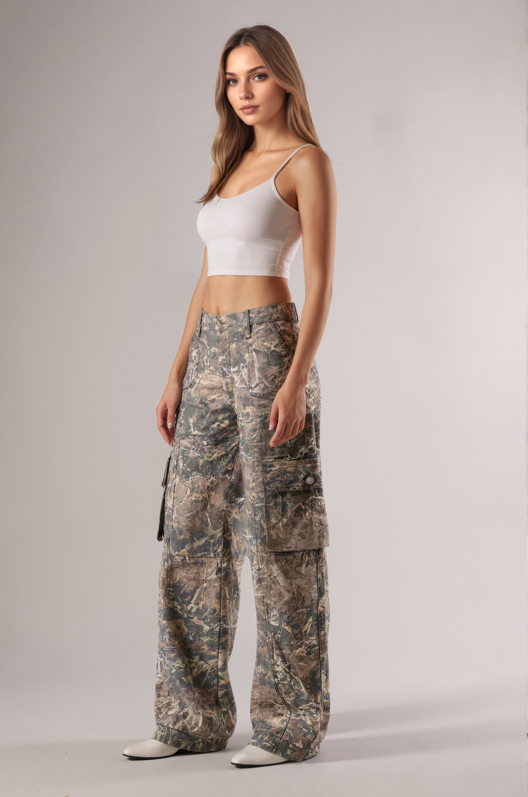 Urban Camouflage Multi Utility Cargo Pants