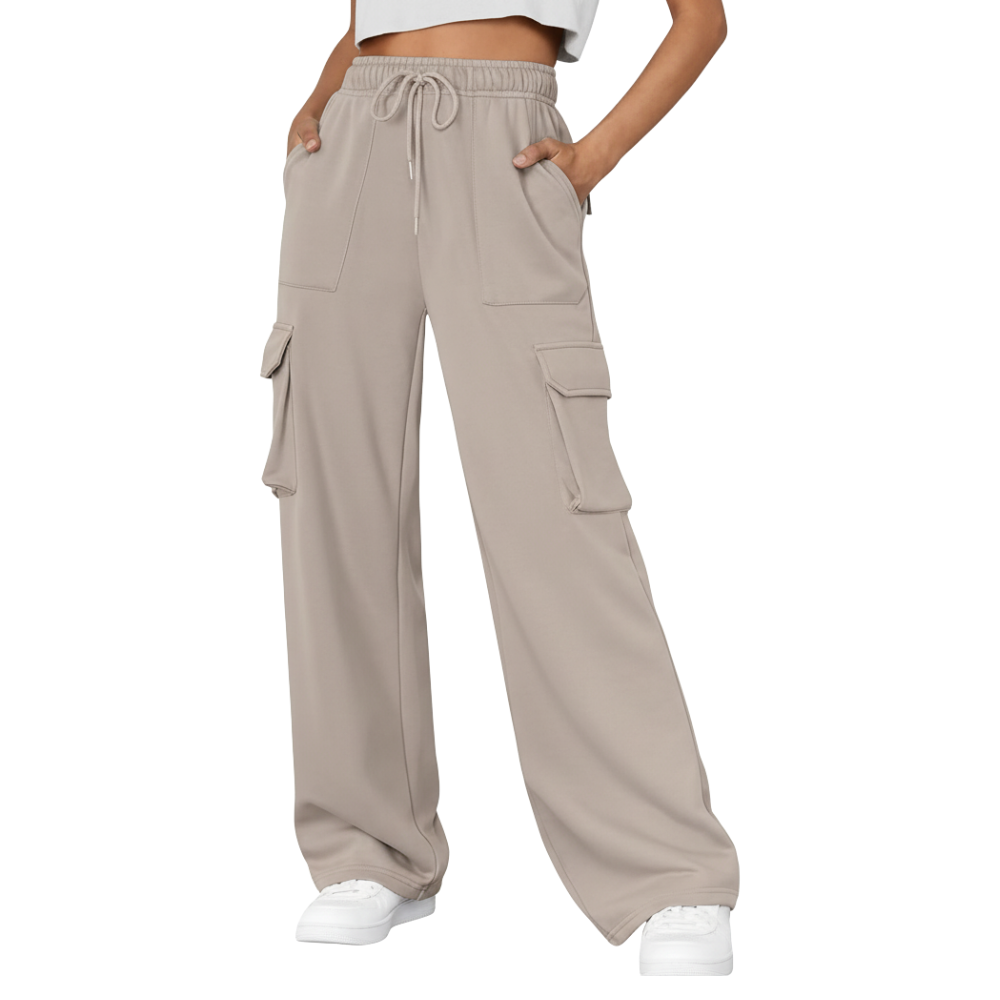 Parachute Style Cargo Jogger Sweatpants