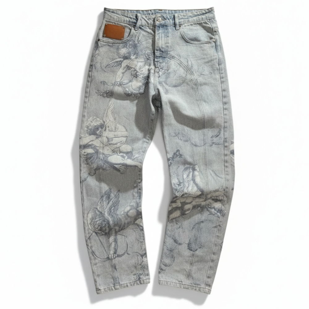 Volente Angel Embroidered Denim Jeans