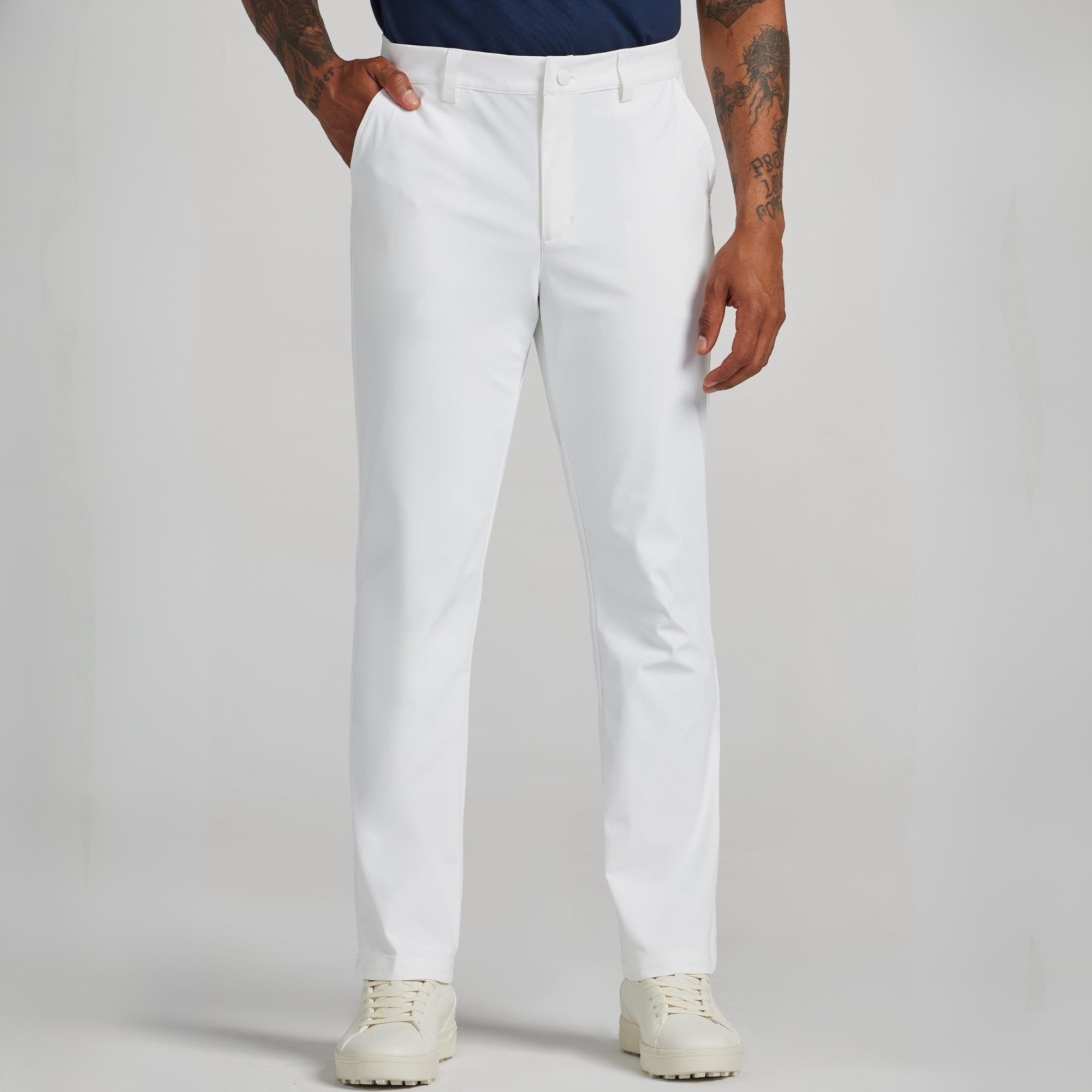 Men's Slim Fit Dress Pants Stretch Khaki Pants Wrinkle Free