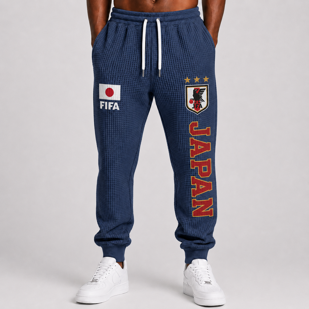 FIFA 2026 Japan Printed Waffle Football Fan Pants