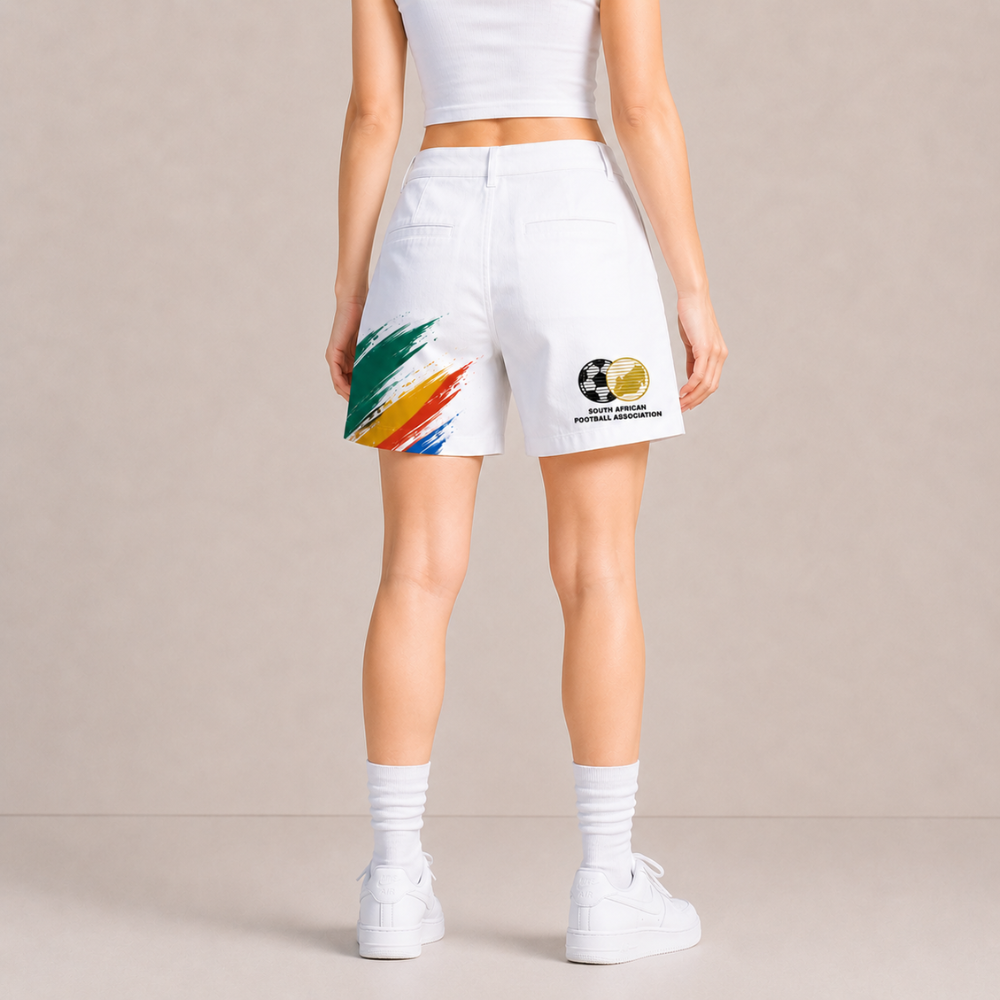 World Cup 2026 South Africa Football Fan Printed Twill Shorts