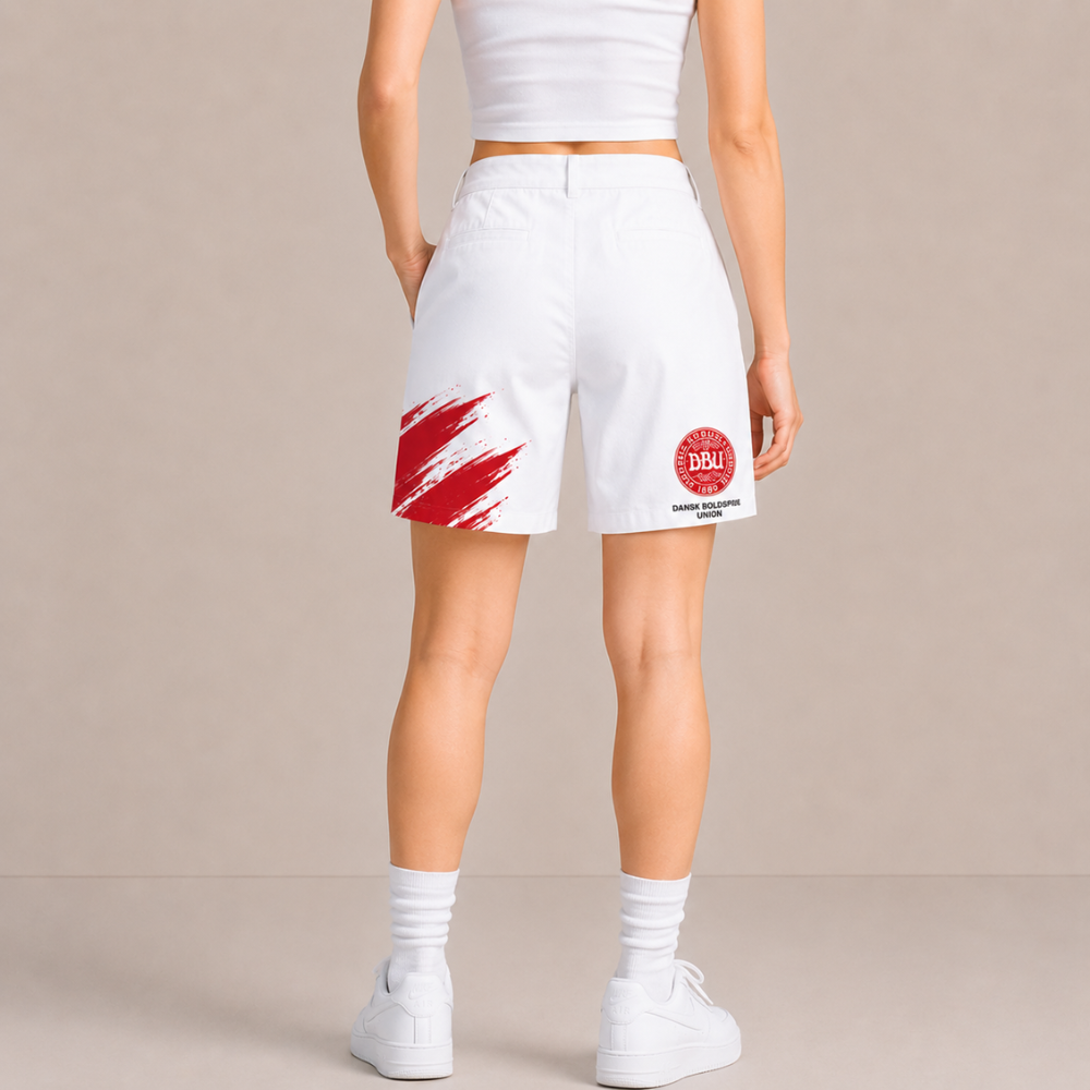 World Cup 2026 Denmark Football Fan Printed Twill Shorts