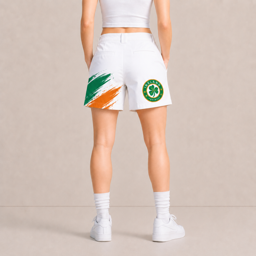 World Cup 2026 Ireland Football Fan Printed Twill Shorts