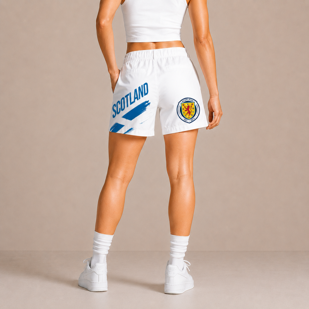 World Cup 2026 Scotland Football Fan Printed Twill Shorts