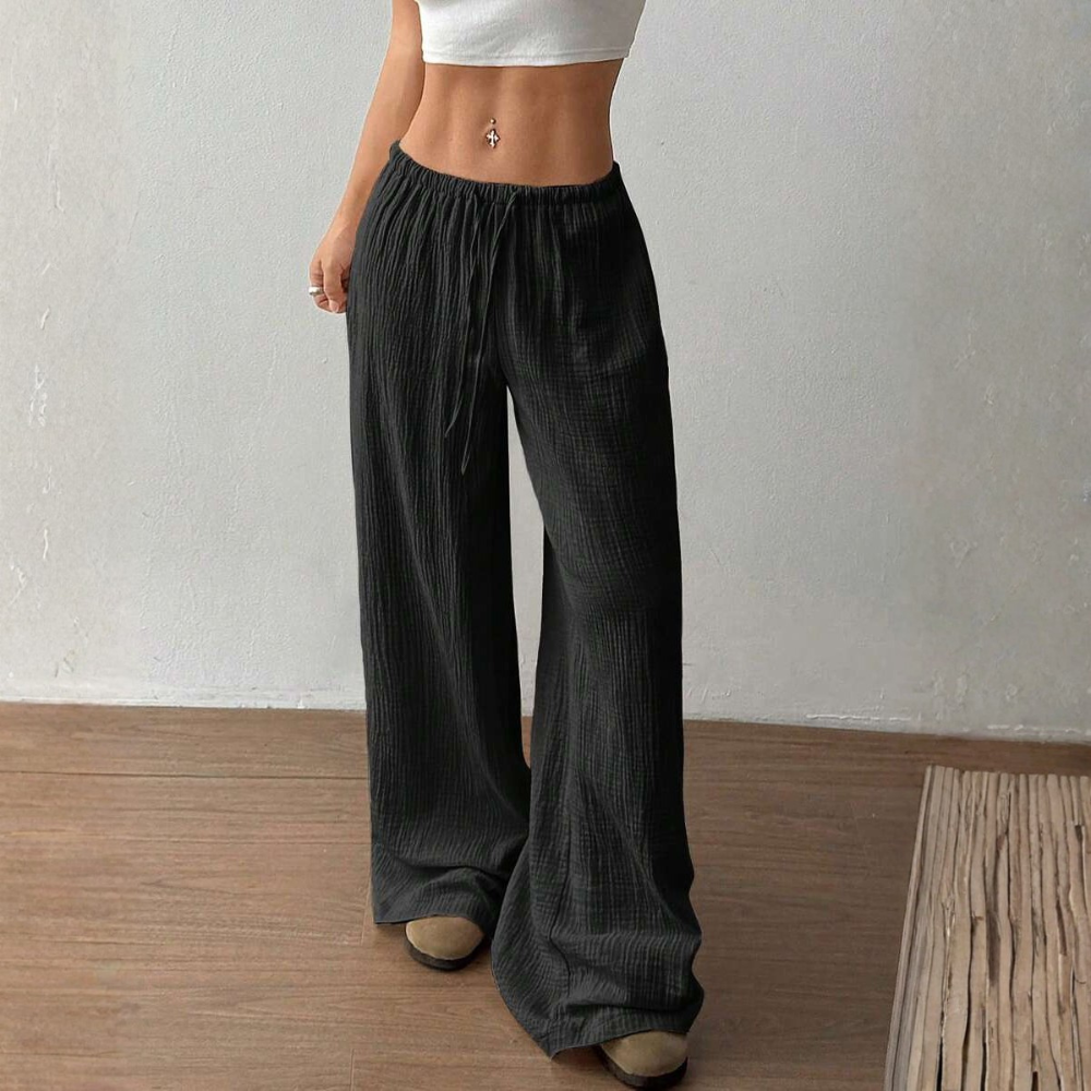 Casual Straight Low Rise Pants For Women