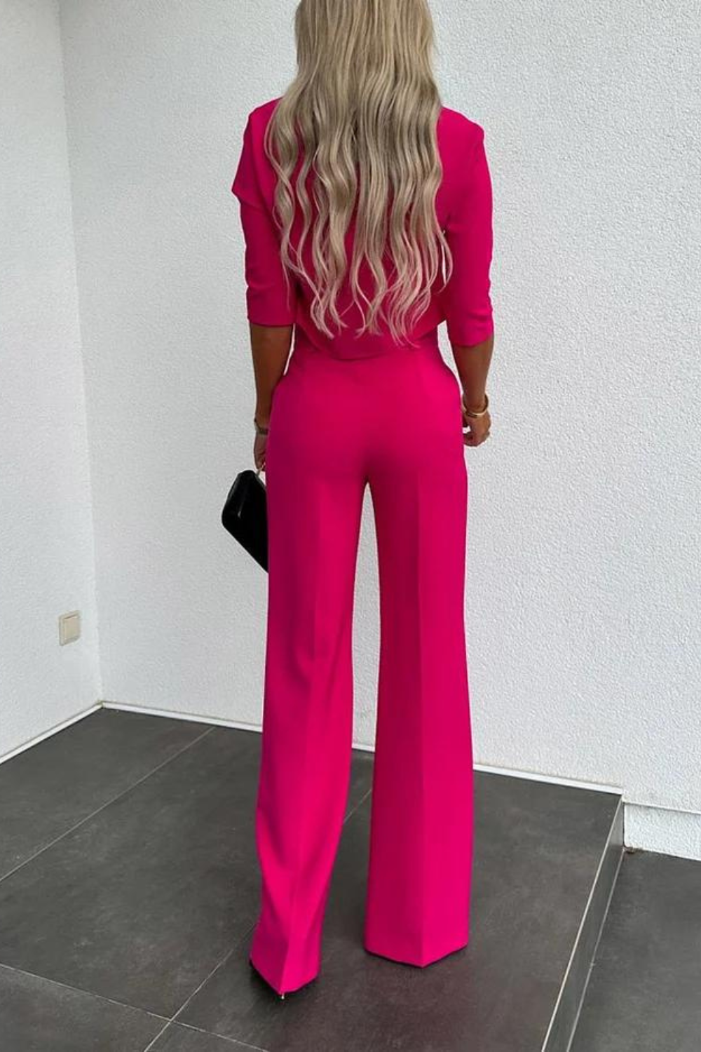 Jacket And Straight Pants Set-My Comfy Pant