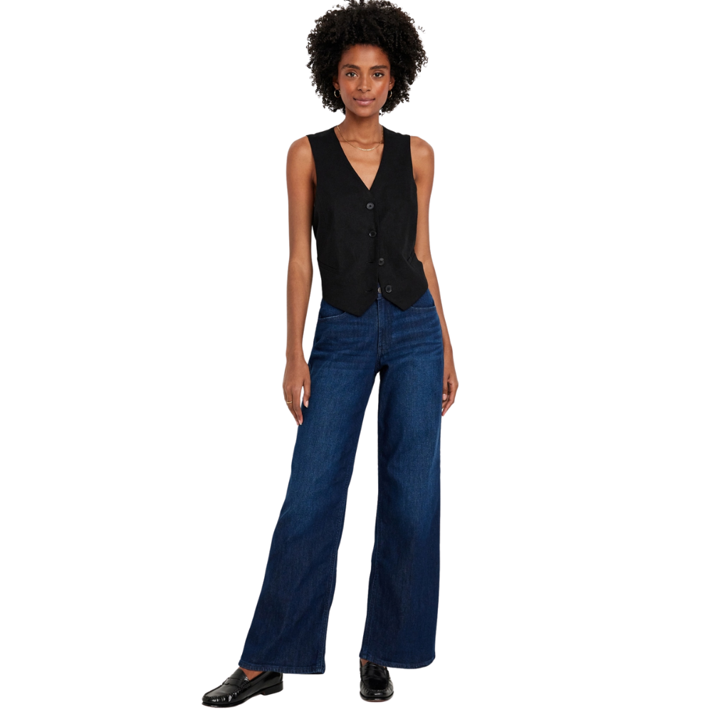 High Waisted Wow Wide Leg Jeans-My Comfy Pant