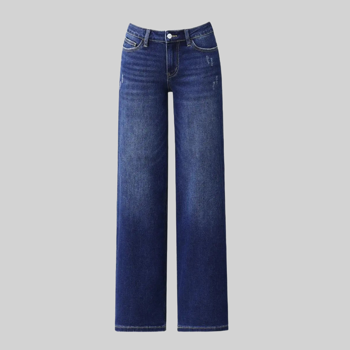 Stretchy Wide Fit Baggy Comfortable Jeans For Women