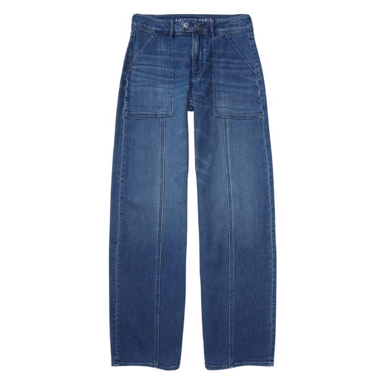 Stretched High Waisted Baggy Wide Leg Jeans-My Comfy Pant