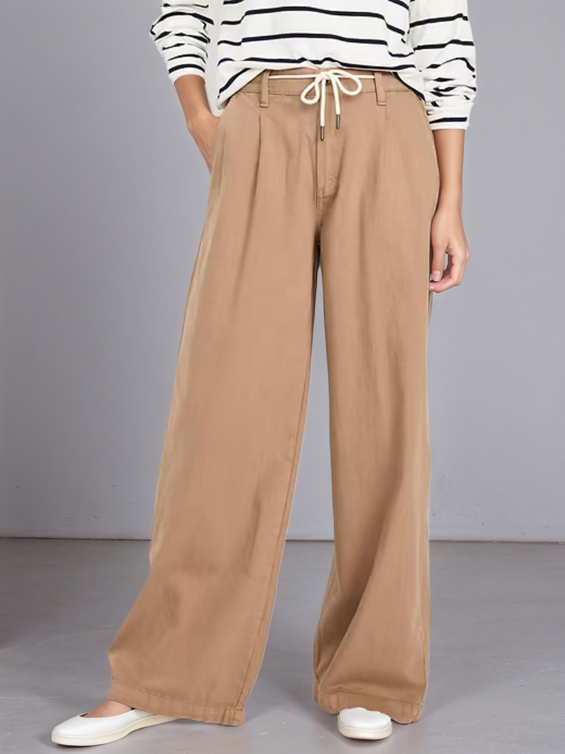 High-Waisted Super Wide-Leg Drapey Pants-My Comfy Pant