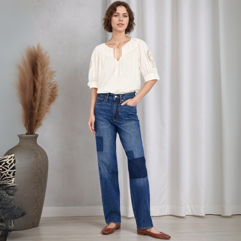 High-Waisted Loose Jeans For Women-My Comfy Pant