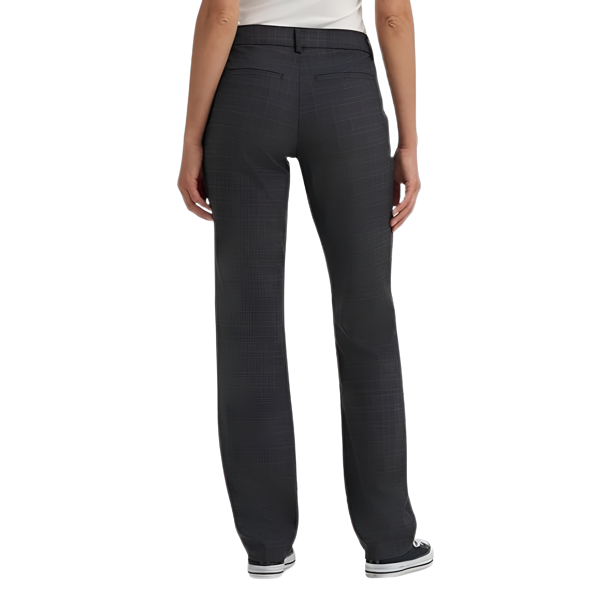 Comfortable Mid Rise Work Trousers For Women 