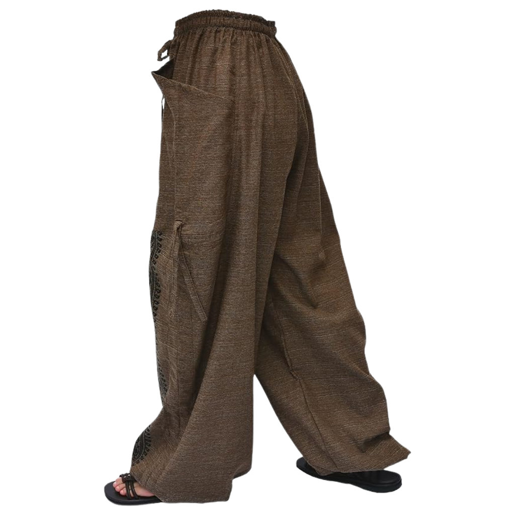 Casual Lounge Baggy Harem Yoga Pants With Adjustable Length And Pockets