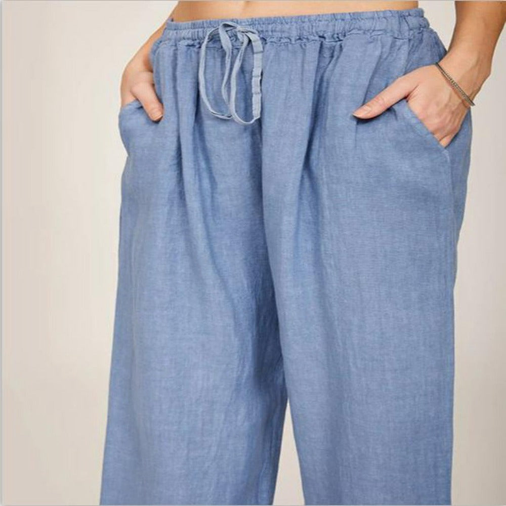 Large Size Loose Cotton And Linen Casual Trousers-My Comfy Pant