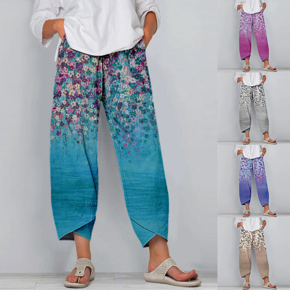 Hipster Small Floral Sportswear Pants-My Comfy Pant