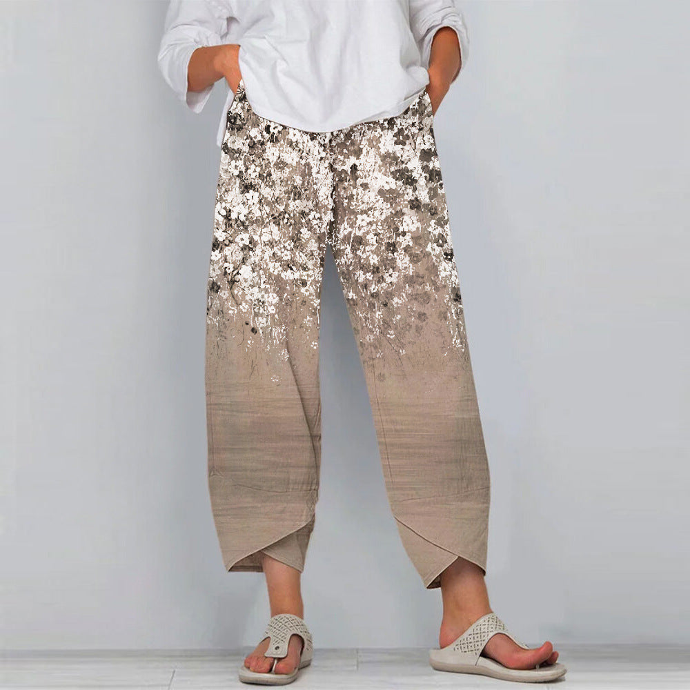Hipster Small Floral Sportswear Pants-My Comfy Pant