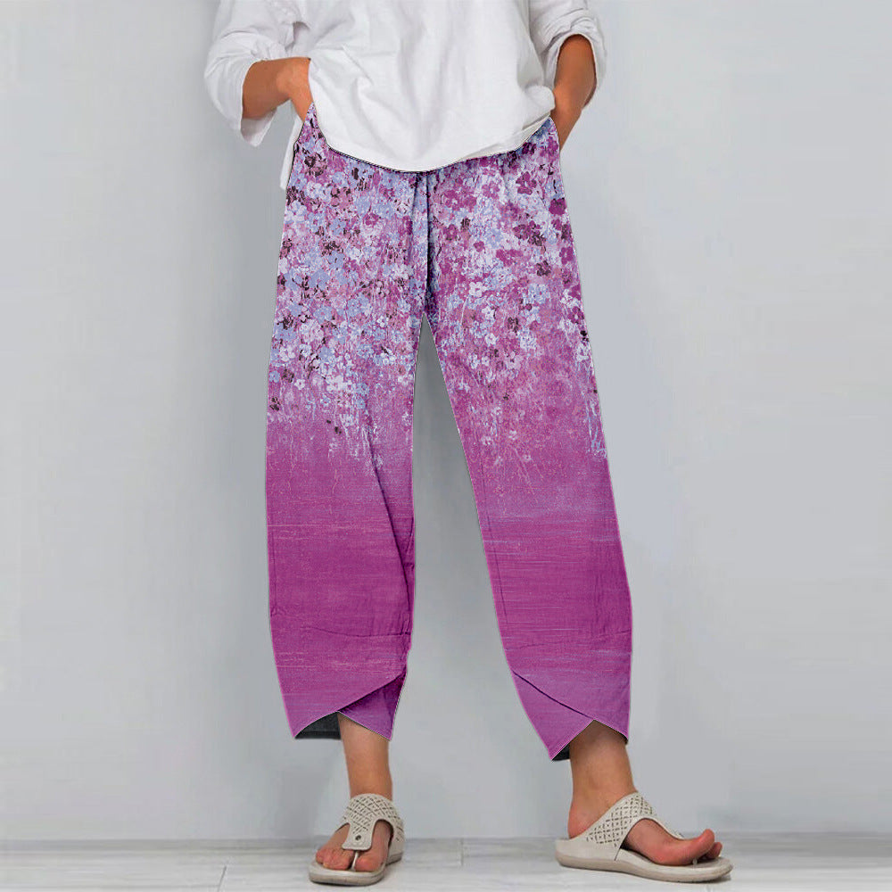 Hipster Small Floral Sportswear Pants-My Comfy Pant