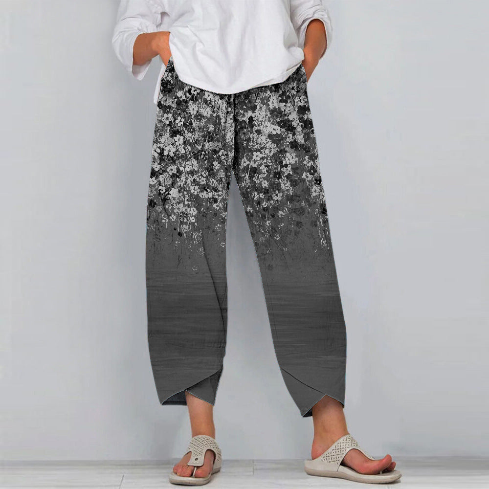 Hipster Small Floral Sportswear Pants-My Comfy Pant