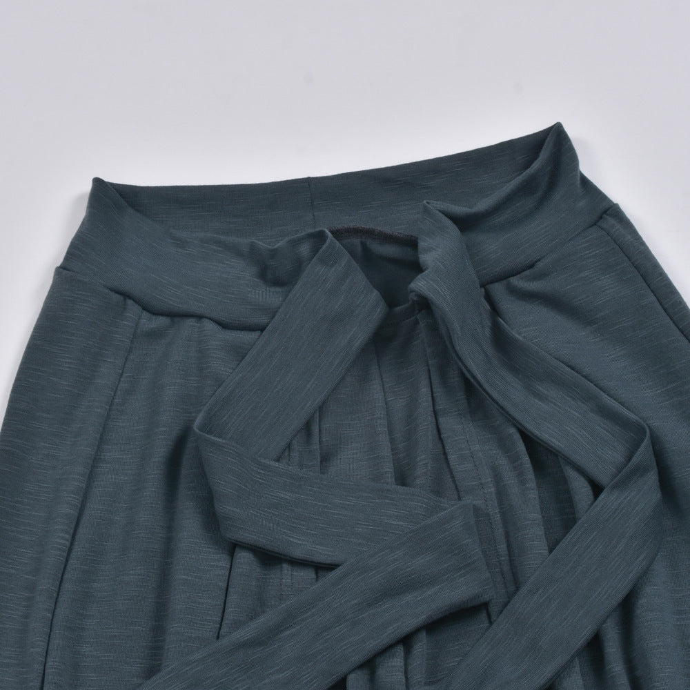 Women's Casual Belted Trousers-My Comfy PantWomen's Casual Belted Trousers - Image 14