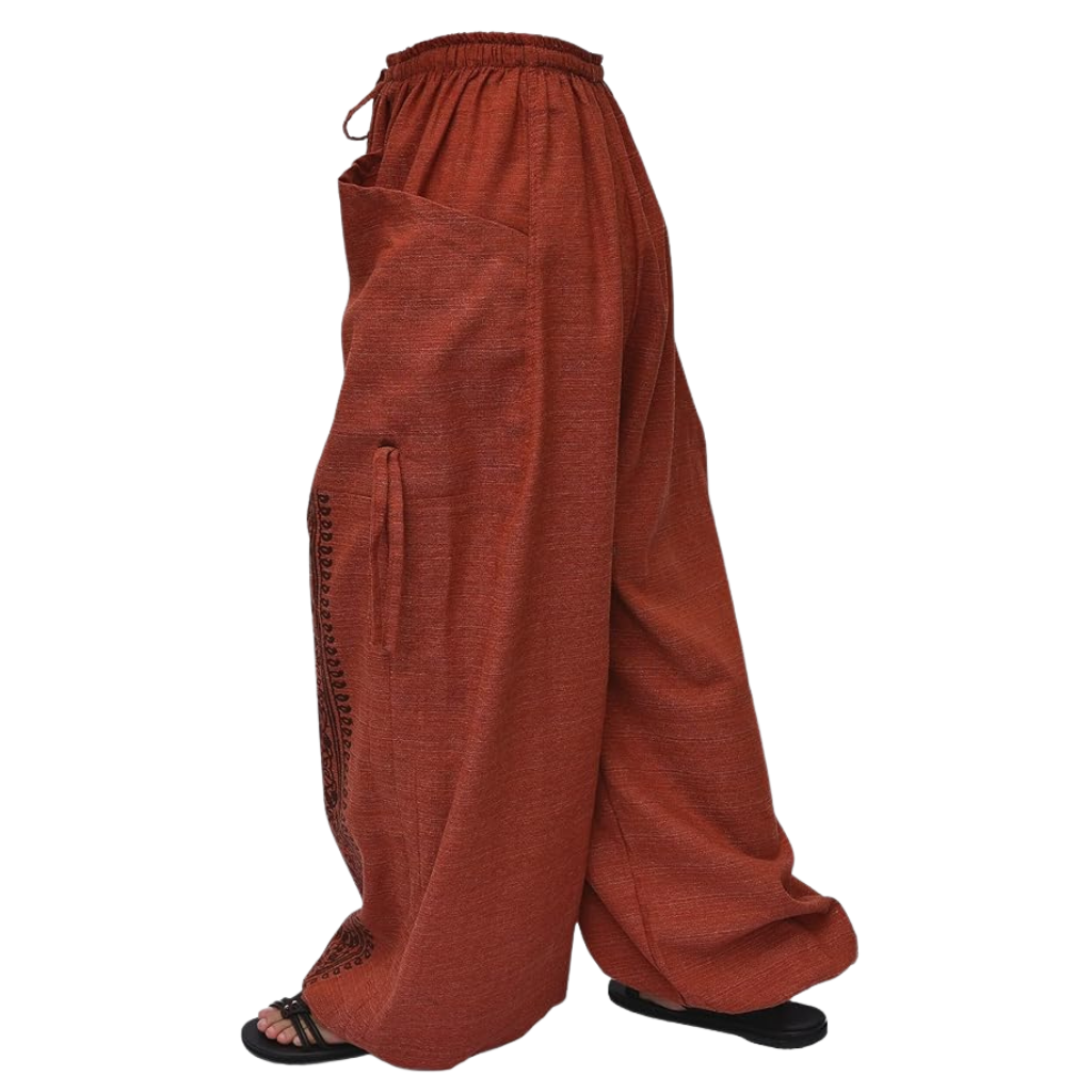 Casual Lounge Baggy Harem Yoga Pants With Adjustable Length And Pockets