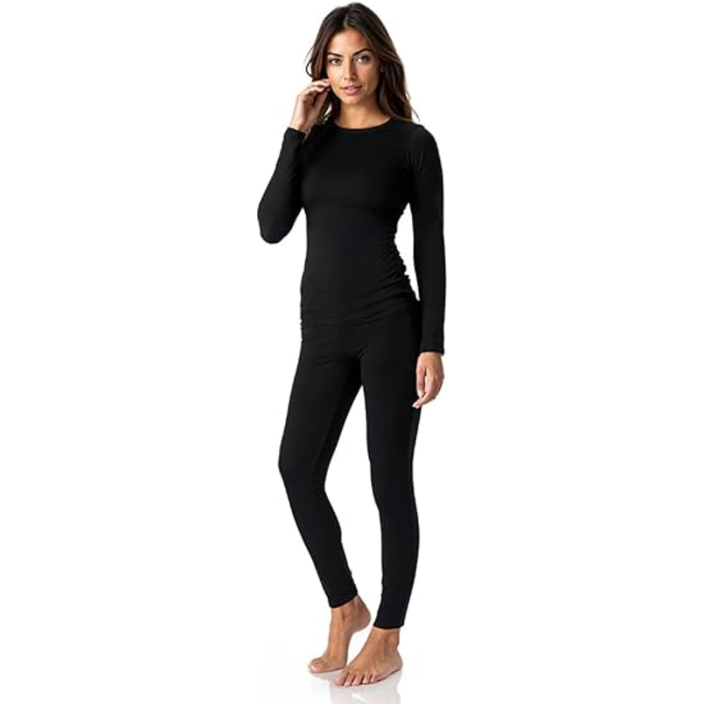 Long Sleeve Base Layer Set With Stretchable Leggings-My Comfy Pant