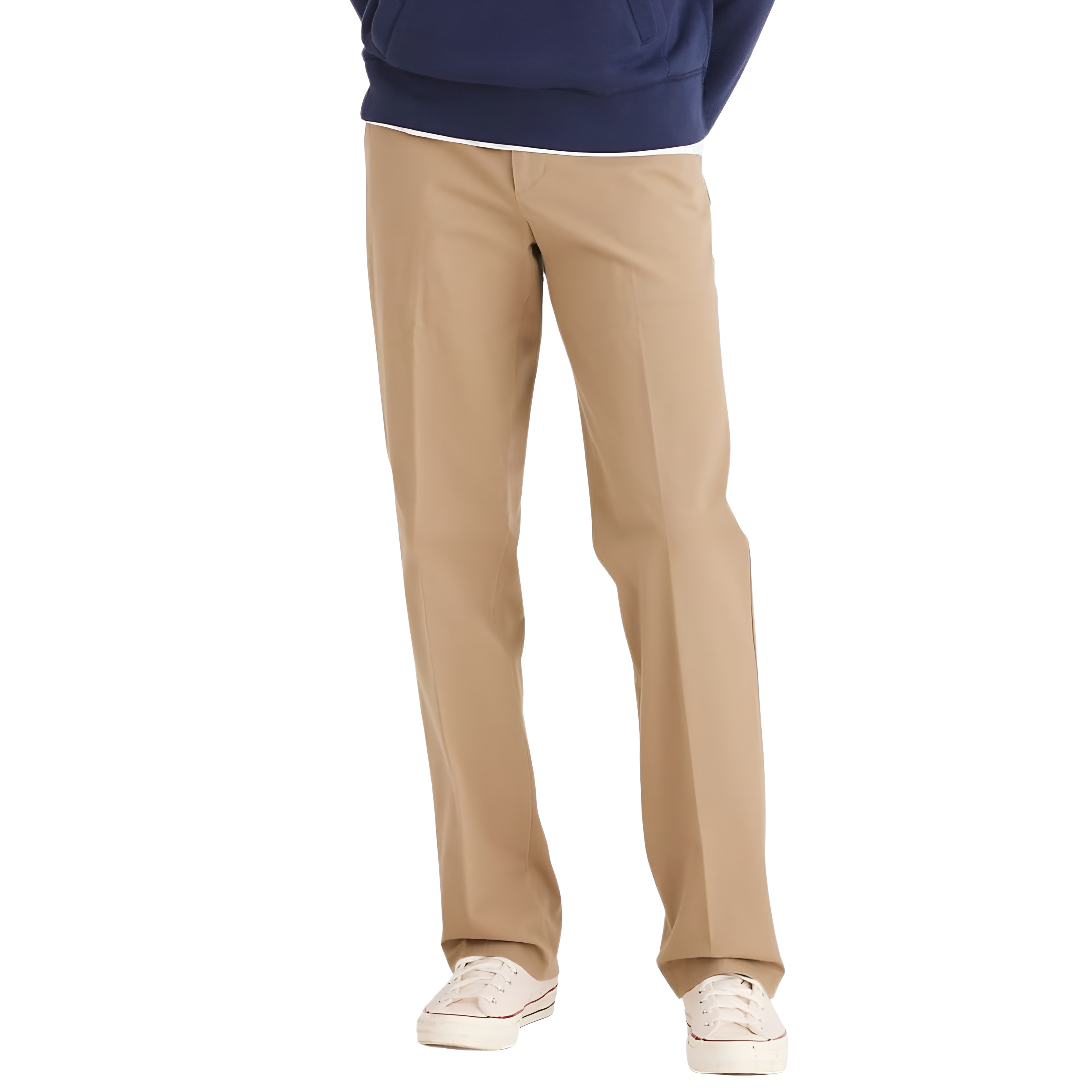 Classic Fit Pants With Flex Technology And Smooth Finish For MenClassic Fit Casual Flex Pants For Men - Image 6