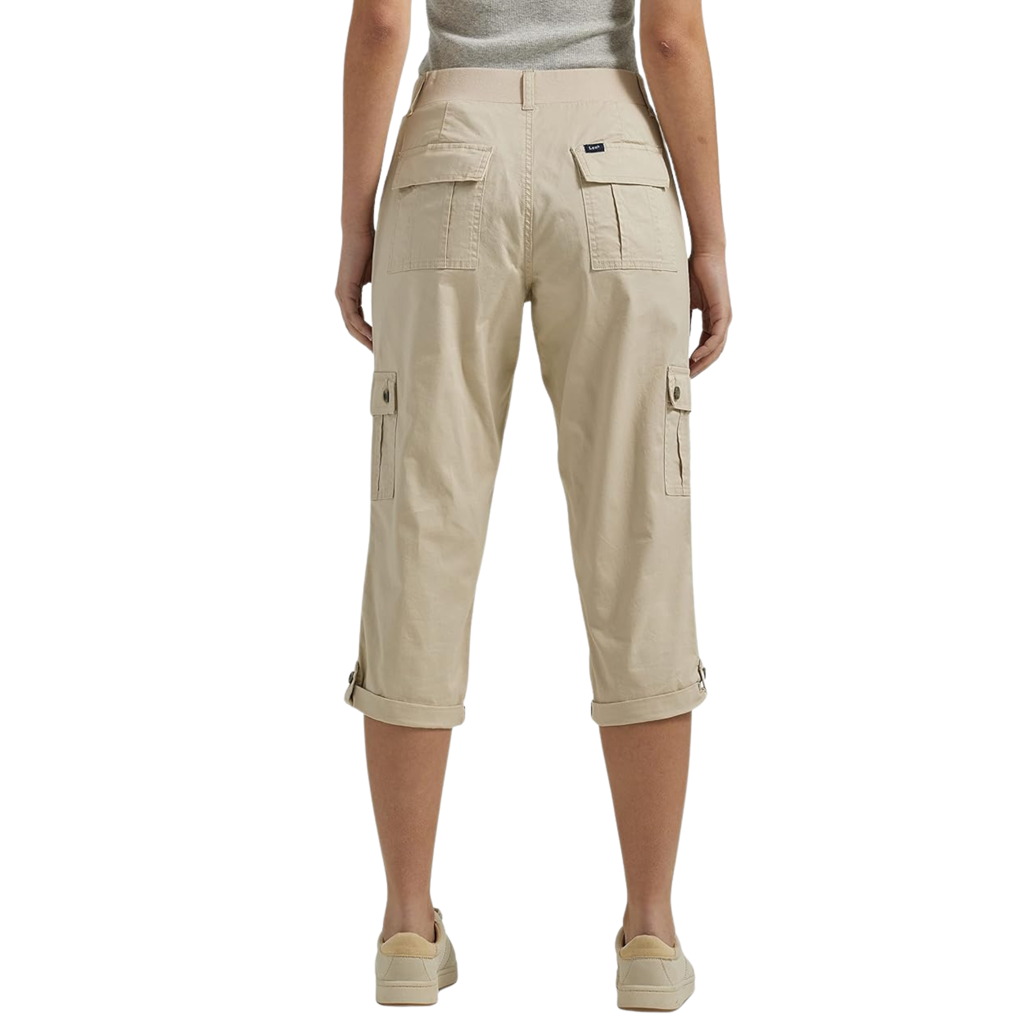 Comfortable And Casual Utility Capri Pants With Pockets For Women