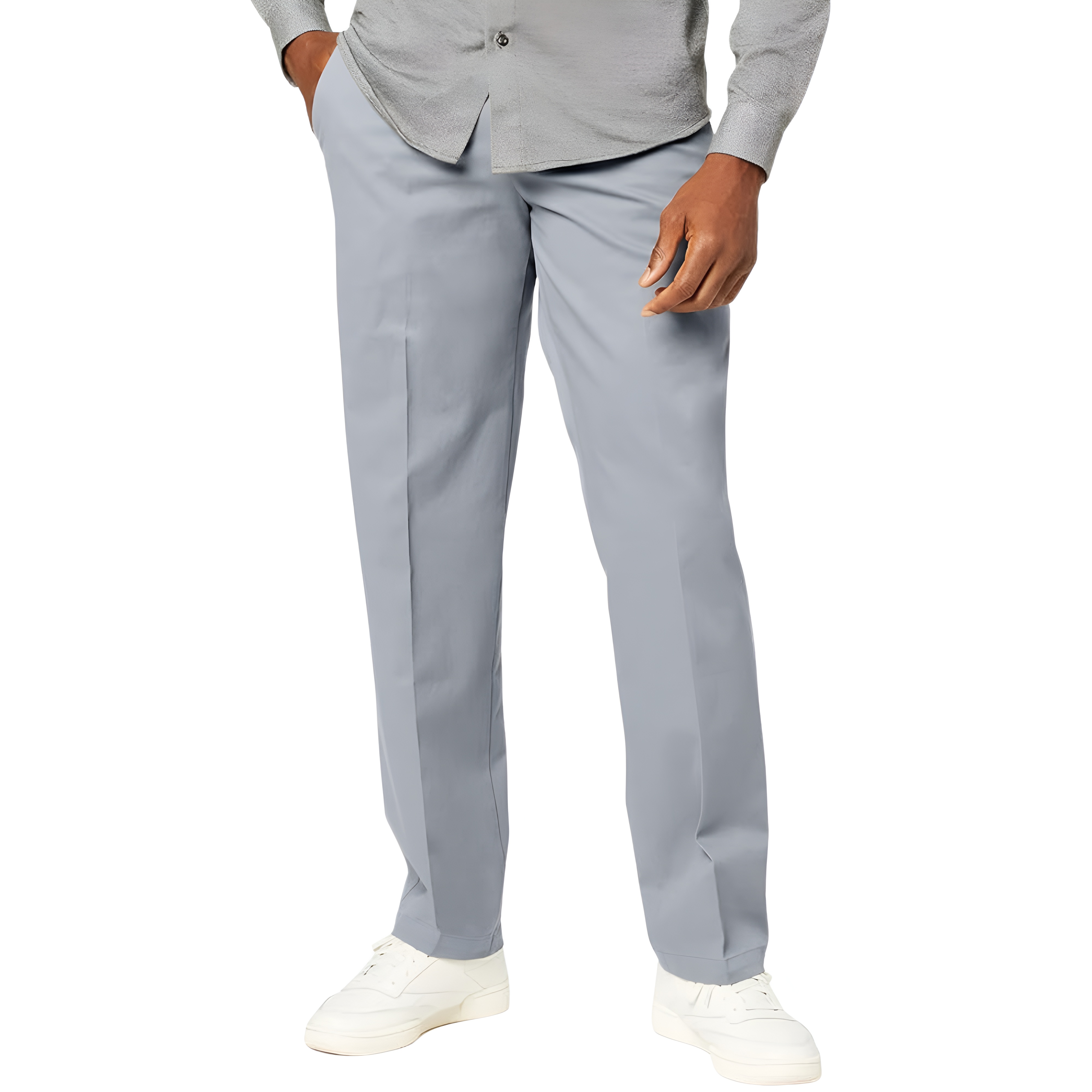 Classic Fit Pants With Flex Technology And Smooth Finish For Men