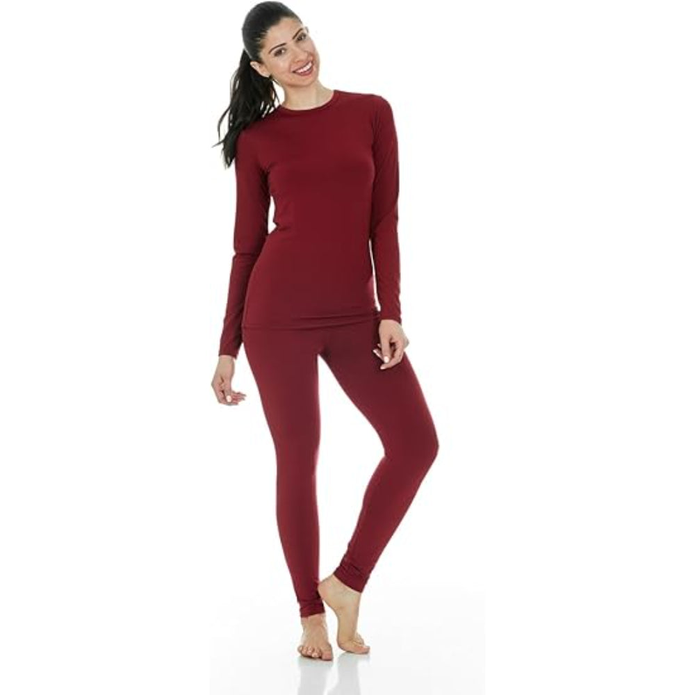 Long Sleeve Base Layer Set With Stretchable Leggings-My Comfy Pant