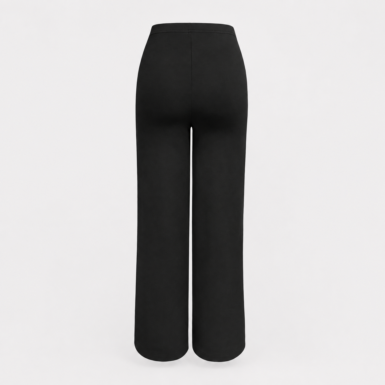 High Rise Stretch Straight Cut Pants For Casual Office Wear For Women