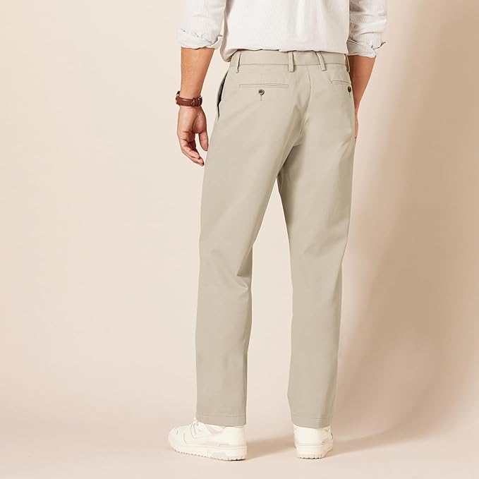 Men's Classic-Fit Wrinkle-Resistant Flat-Front Chino Pant