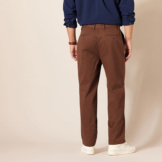 Men's Classic-Fit Wrinkle-Resistant Flat-Front Chino Pant