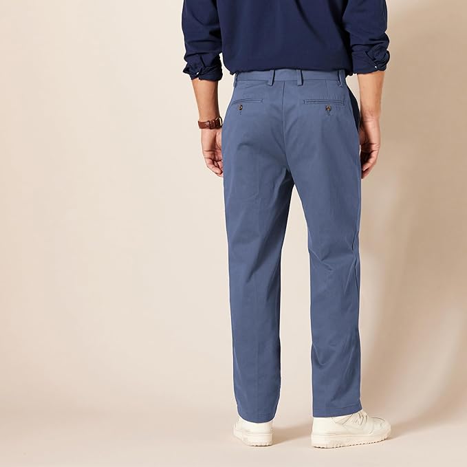 Men's Classic-Fit Wrinkle-Resistant Flat-Front Chino Pant