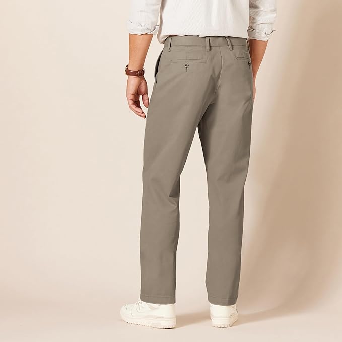 Men's Classic-Fit Wrinkle-Resistant Flat-Front Chino PantClassic Fit Wrinkle Resistant Chino Pants For Men - Image 27