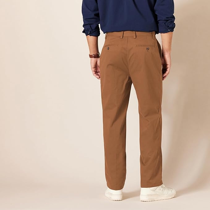Men's Classic-Fit Wrinkle-Resistant Flat-Front Chino Pant