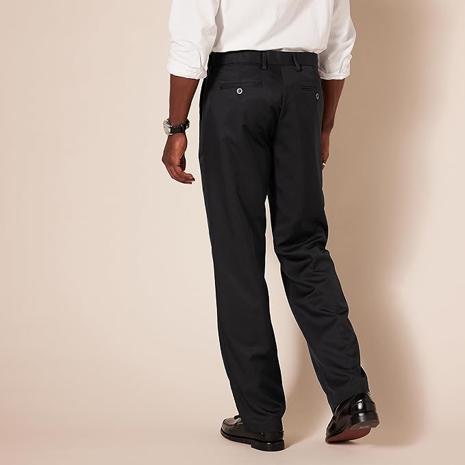 Classic Fit Flat Front Dress Pants for Men