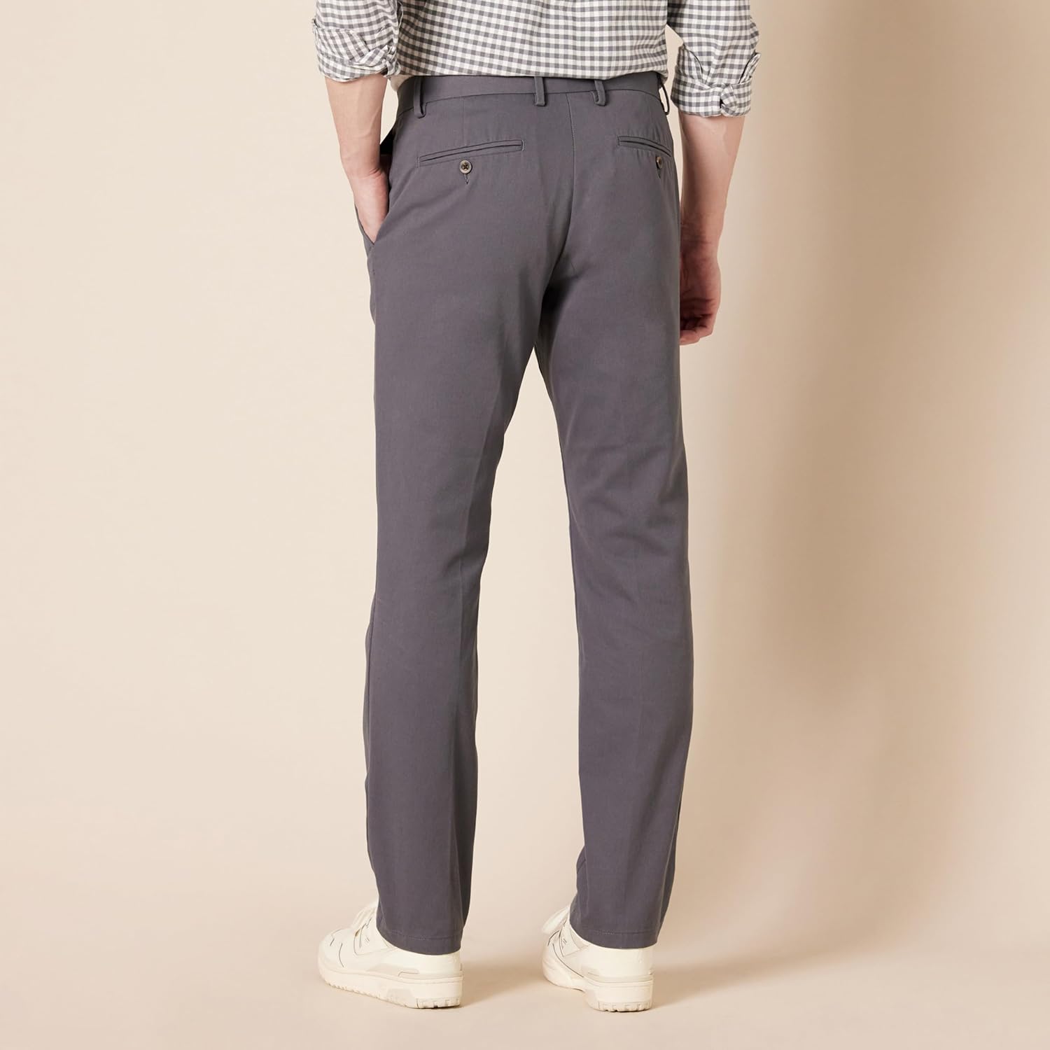 Slim Fit Flat Front Chino Pants
