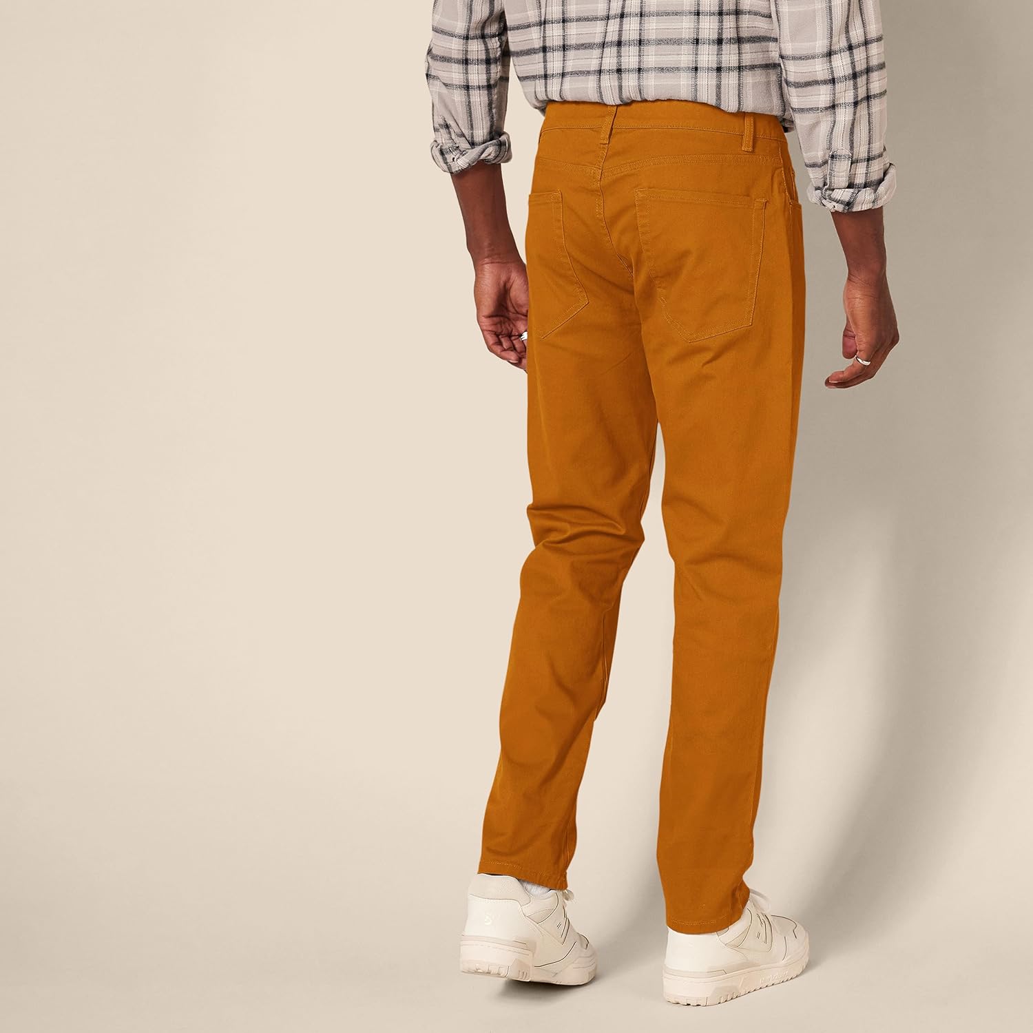 Straight Fit 5 Pocket Stretch Twill PantsStraight Fit 5 Pocket Stretchable Twill Pants - Image 7