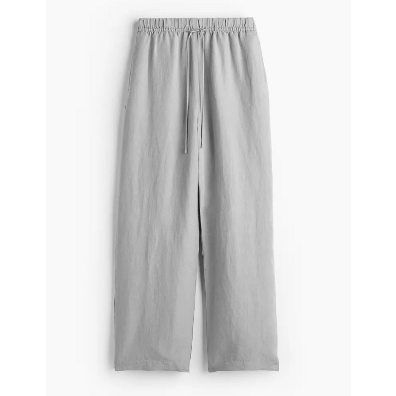Versatile Drawstring Wide Trousers-My Comfy Pant