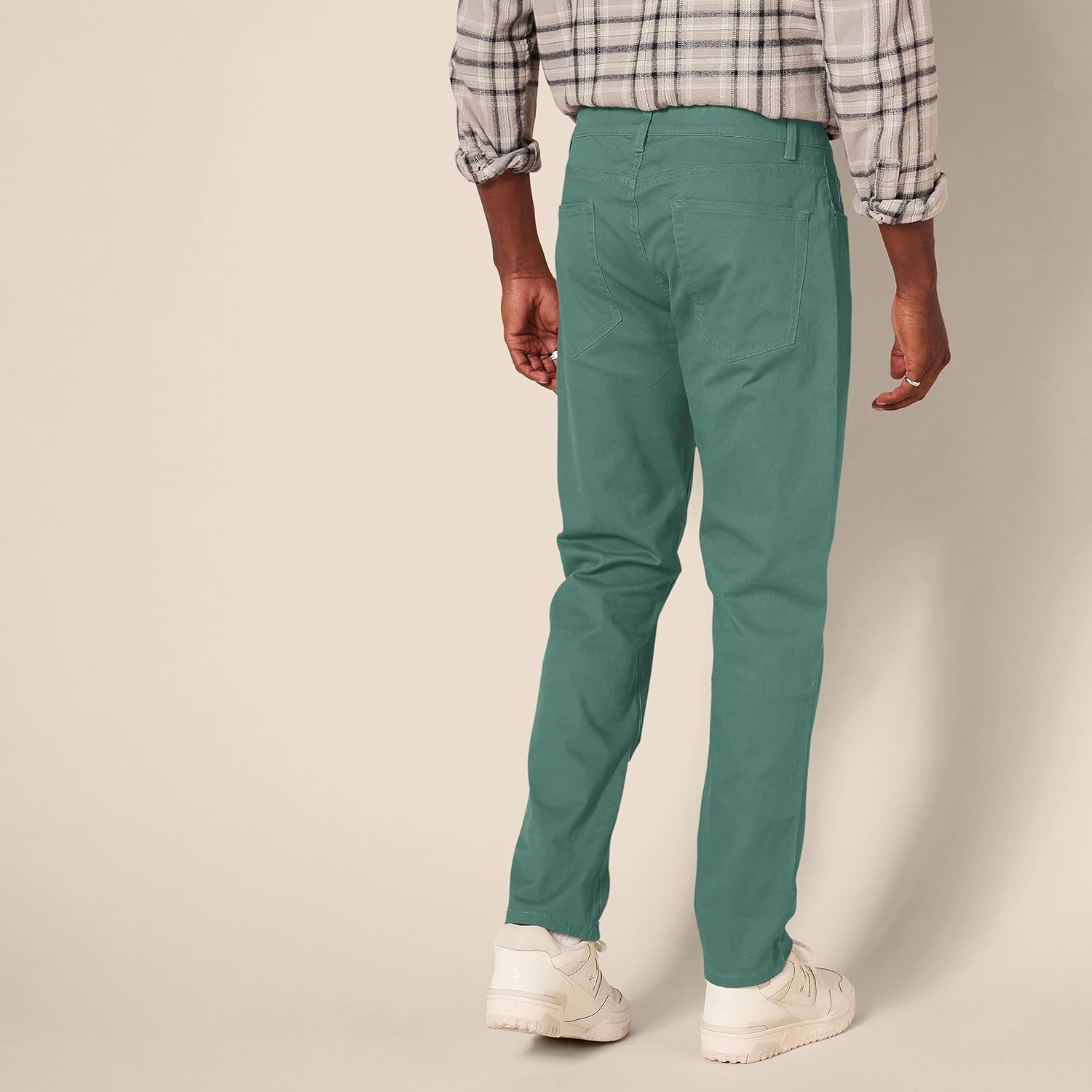 Straight Fit 5 Pocket Stretch Twill PantsStraight Fit 5 Pocket Stretchable Twill Pants - Image 11