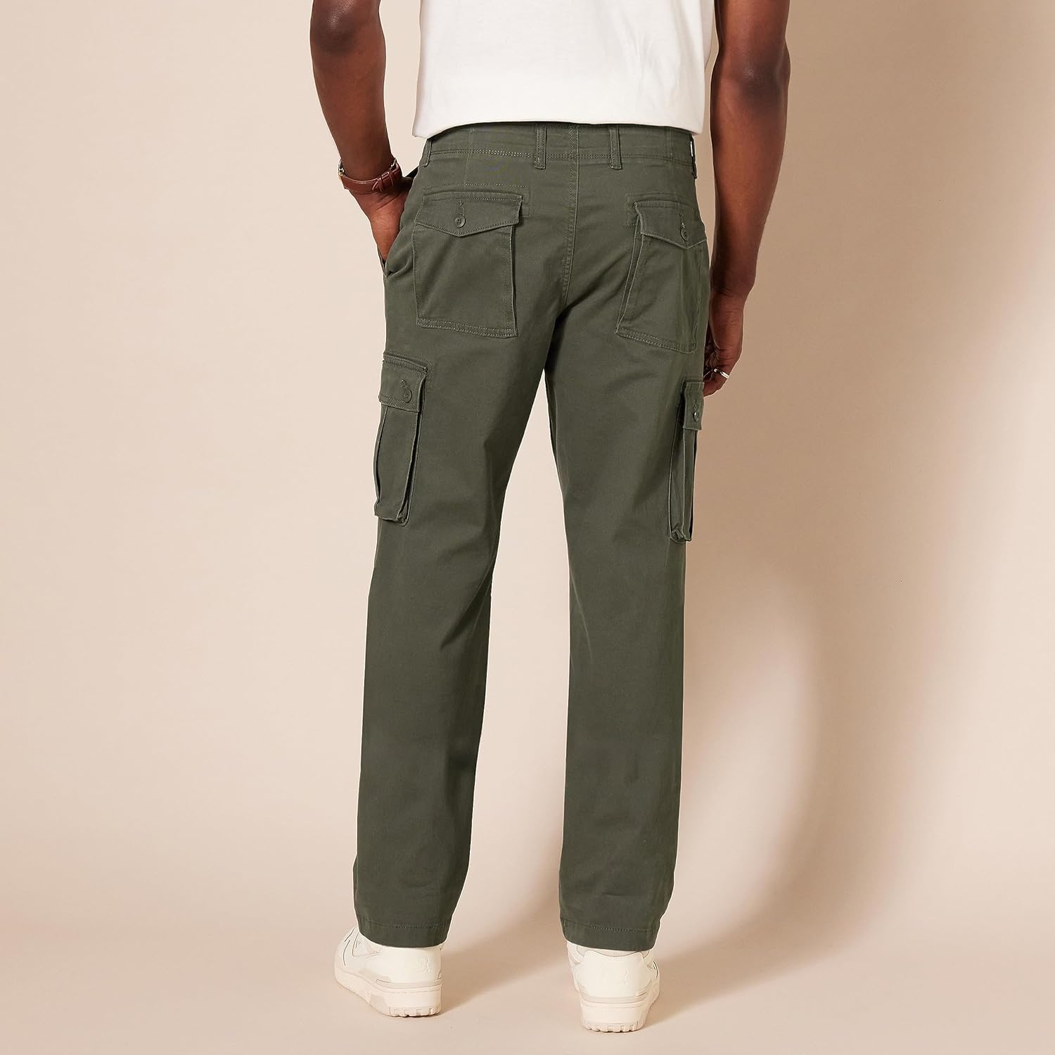 Straight Fit Stretch Cargo Pants for MenStraight Fit Stretch Cargo Pants for Men - Image 14