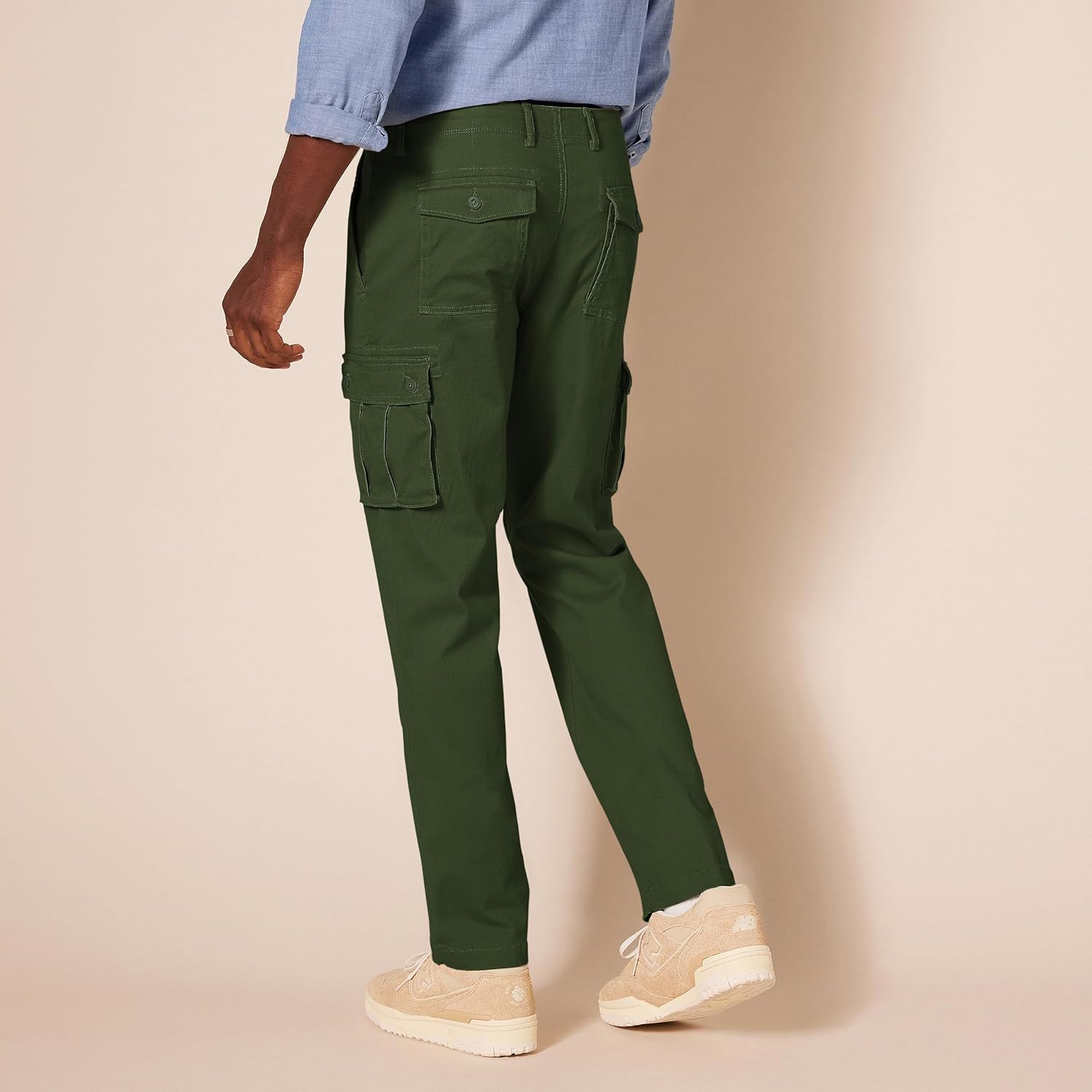 Straight Fit Stretch Cargo Pants for MenStraight Fit Stretch Cargo Pants for Men - Image 29