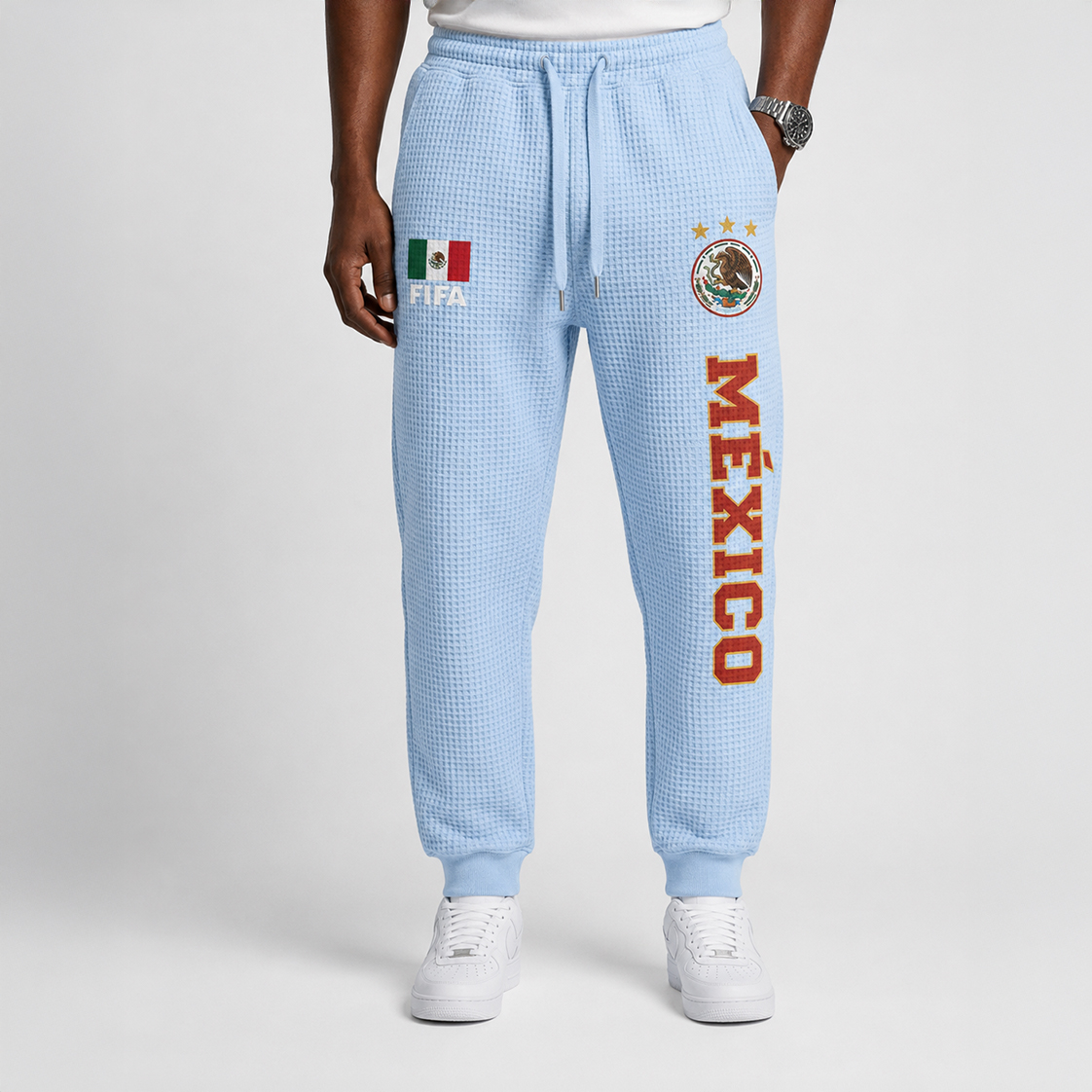 FIFA 2026 Mexico Printed Waffle Football Fan Pants