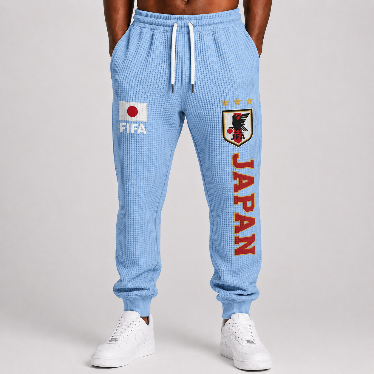 FIFA 2026 Japan Printed Waffle Football Fan Pants