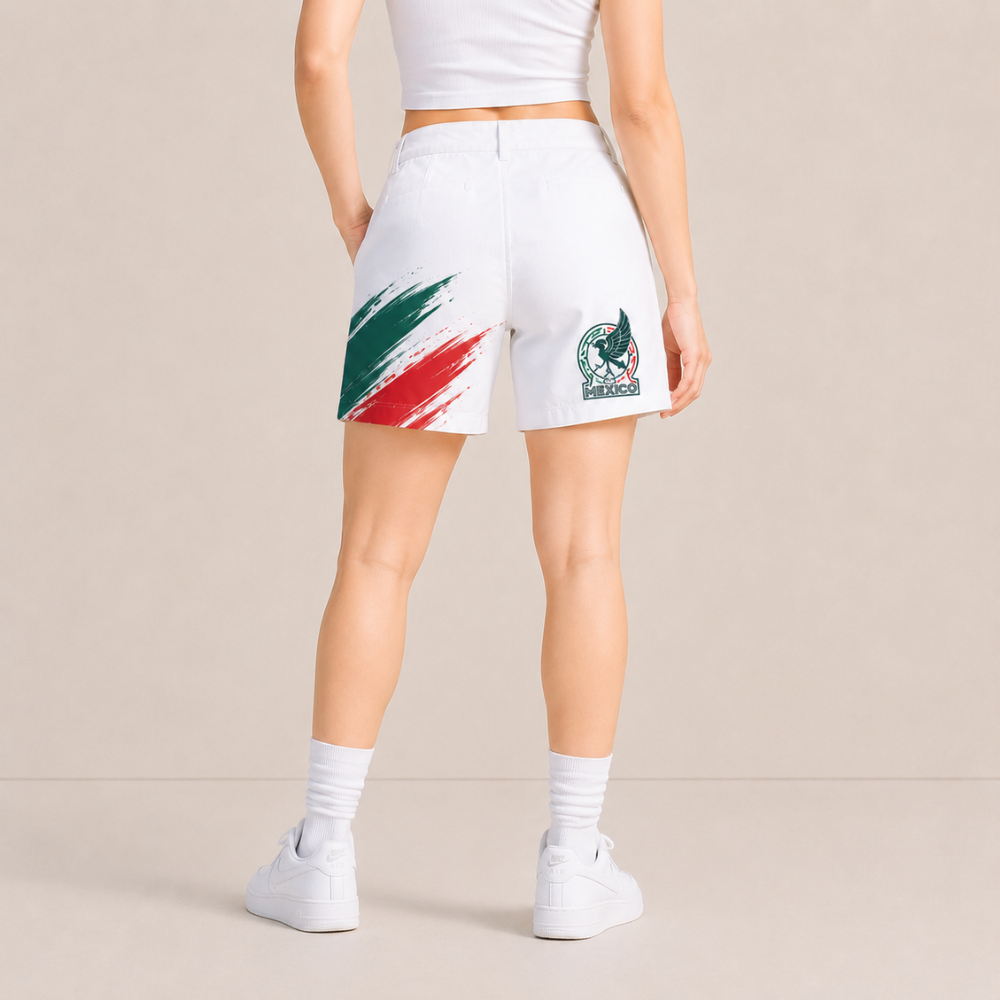 World Cup 2026 Mexico Football Fan Printed Twill Shorts